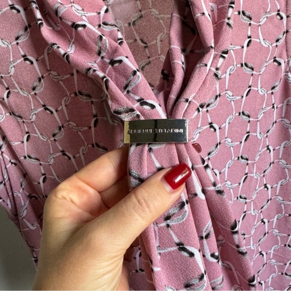 Adrienne Vittadini Pink Sleeveless Draped Scarf Tank  Size S - Picture 2 of 5